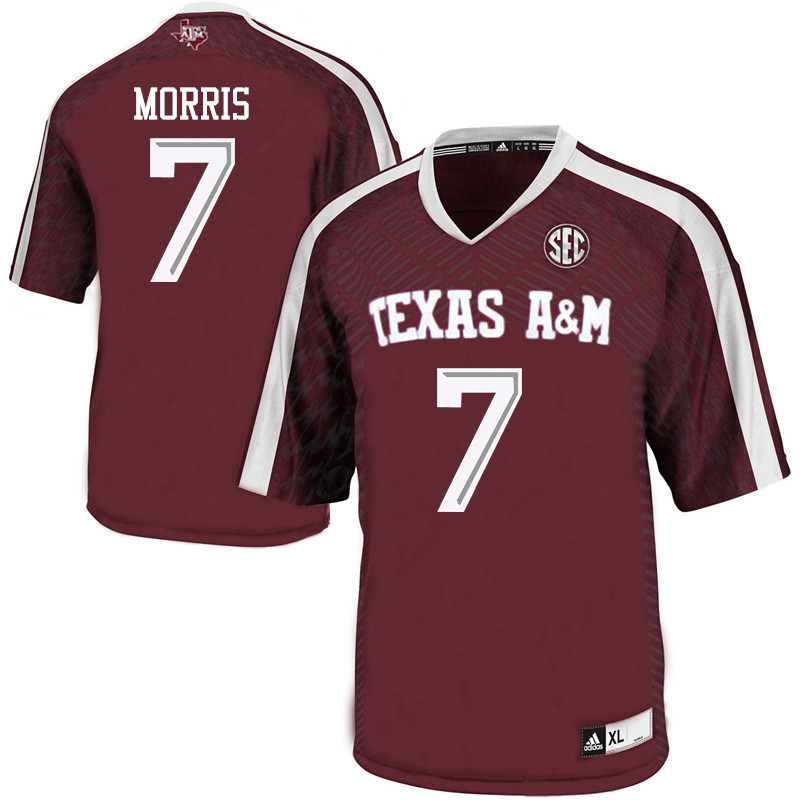 Men #7 Devin Morris Texas A&M Aggies College Football Jerseys Sale-Maroon - Click Image to Close